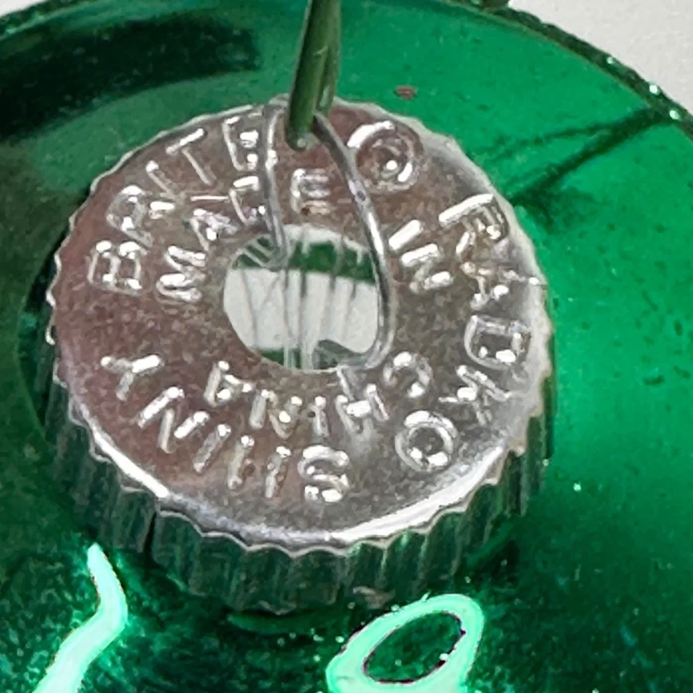 Shiny Brite Christopher Radko Set of 6 Vintage Lantern Glass Christmas Ornaments